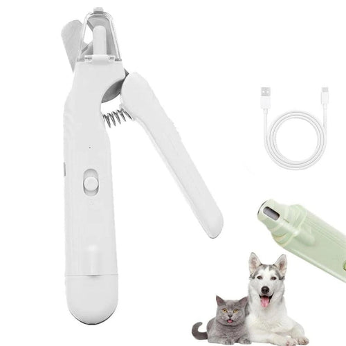 2-in-1 Pet Nail Clipper and Grinder with LED Light - MellowMart
